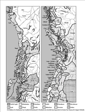 Map, Northwest Native American languages